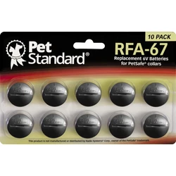 10 pilhas para coleira anti-latido RFA-67 6 V 