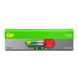 12 baterias alcalinas AA 1,5 V Super 