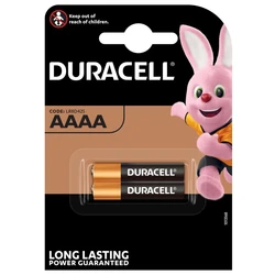 2 baterias alcalinas AAAA 1,5 V 