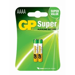 2 baterias alcalinas AAAA 1,5 V Super 