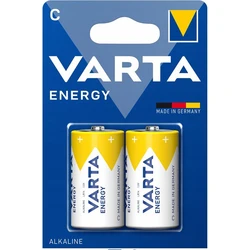 2 baterias alcalinas LR14/C 1,5 V Energy 