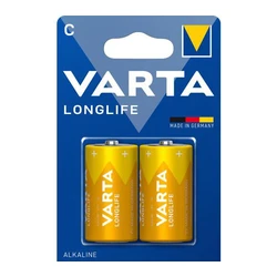 2 baterias alcalinas LR14/C 1,5 V Longlife 