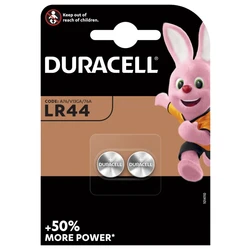 2 baterias de botão alcalinas LR44 1,5 V 