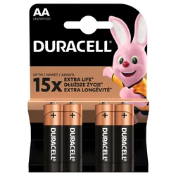 4 baterias alcalinas AA 1,5 V Basic, Duralock, C&B 