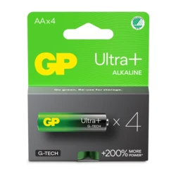 4 baterias alcalinas AA 1,5 V Ultra Plus 