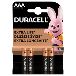 4 baterias alcalinas AAA 1,5 V Basic, Duralock 