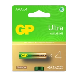 4 baterias alcalinas AAA 1,5 V Ultra 