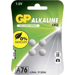 4 baterias de botão alcalinass LR44 1,5 V 