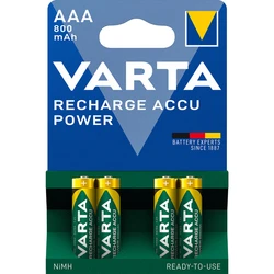 4 baterias recarregáveis NIMH LR03/AAA 1,2 V Ready2Use 800 mAh 