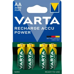 4 baterias recarregáveis NIMH LR6/AA 1,2 V Ready2Use 2600 mAh 