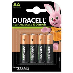 4 baterias recarregável NIMH AA 1,5 V 1300 mAh