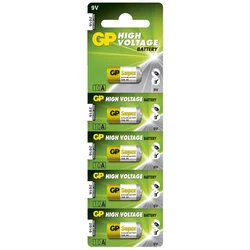 5 baterias alcalinas 10 A 9 V Super 