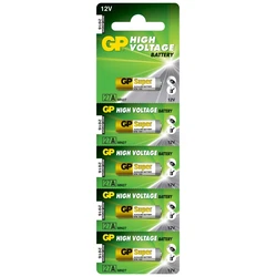 5 baterias alcalinas 27 A 12 V Super 