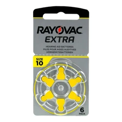 6 baterias auditivas de zinco-ar 10 1,45 V Extra 