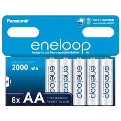 8 baterias recarregÃ¡veis NIMH AA 1,2 V 2000 mAh
