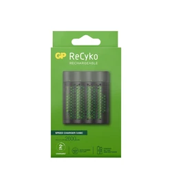 Carregador rápido 2-4 horas M451 USB + 4 pilhas NiMH AA  2600 mAh
