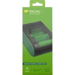 Carregador universal GP B631 Recharge : AA / AAA / C / D / 9V NiMH - pilhas não incluídas